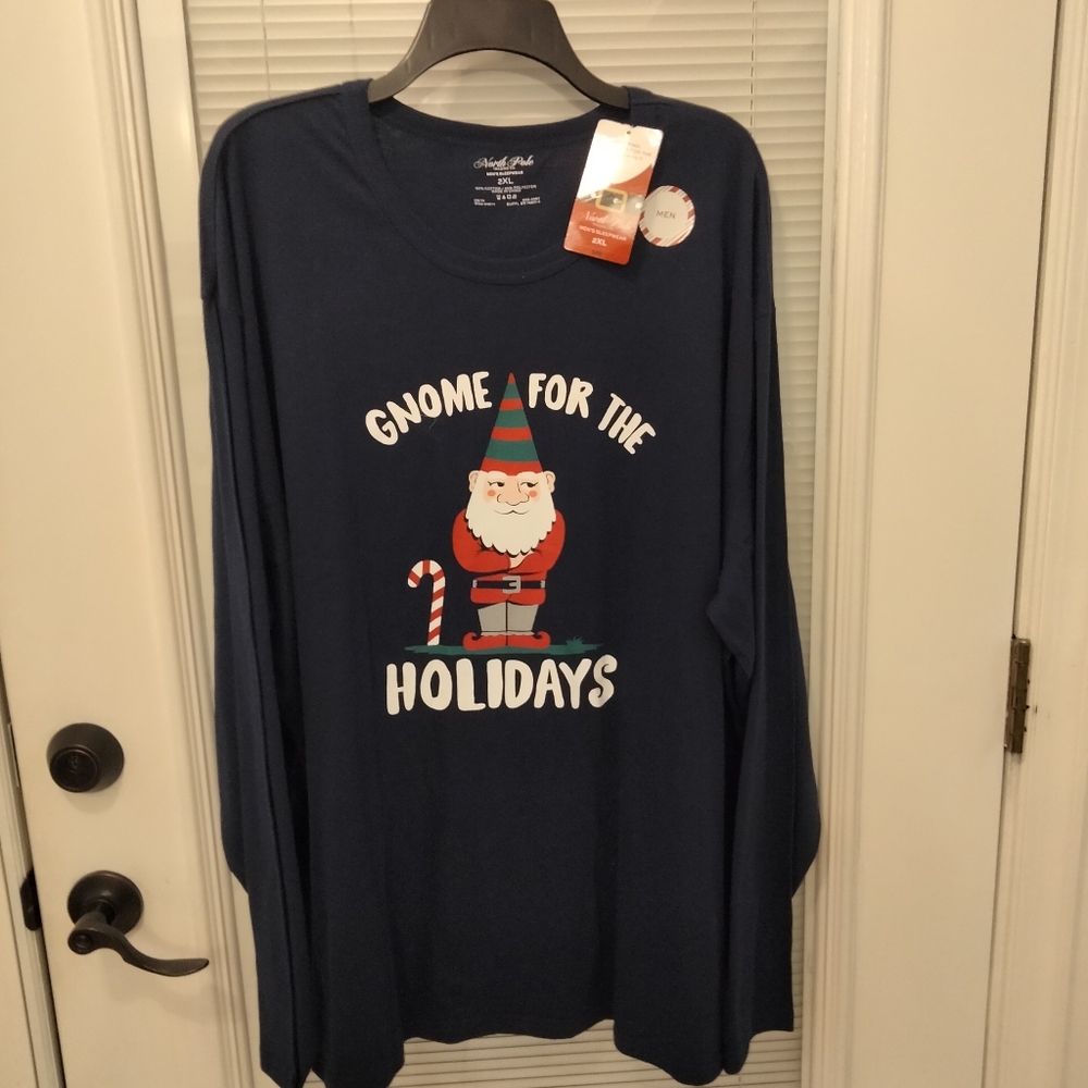 North Pole long sleeve sleep shirt 2X
